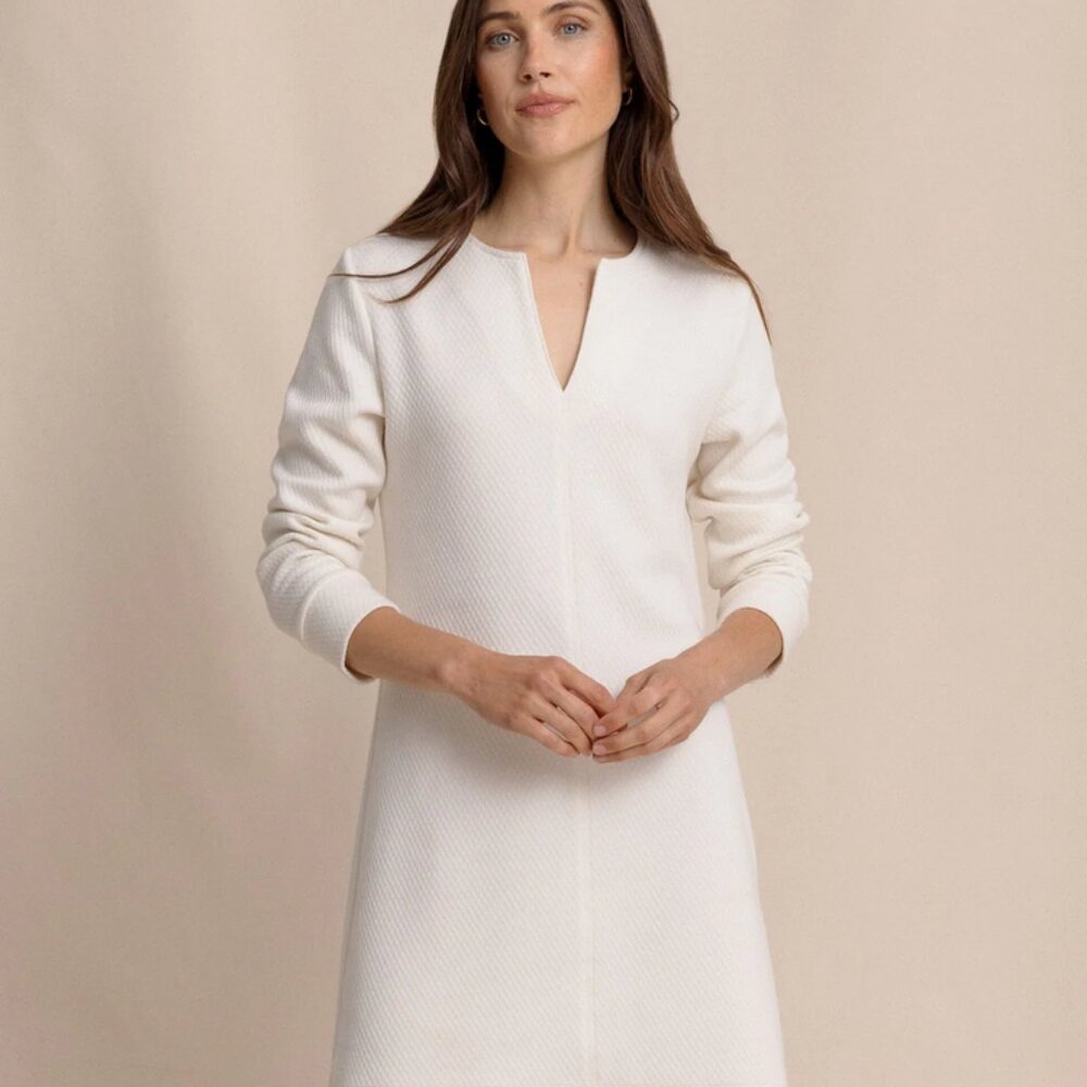 Southern Tide - Cady Jacquard Dress NWT - Sand White